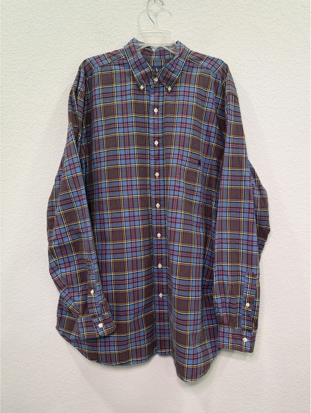 Ralph Lauren Plaid Button Down with a Pocket - 2XLT